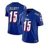 Men & Women & Youth New England Patriots #15 Ezekiel Elliott Blue 2023 F.U.S.E. Vapor Limited Jersey,baseball caps,new era cap wholesale,wholesale hats